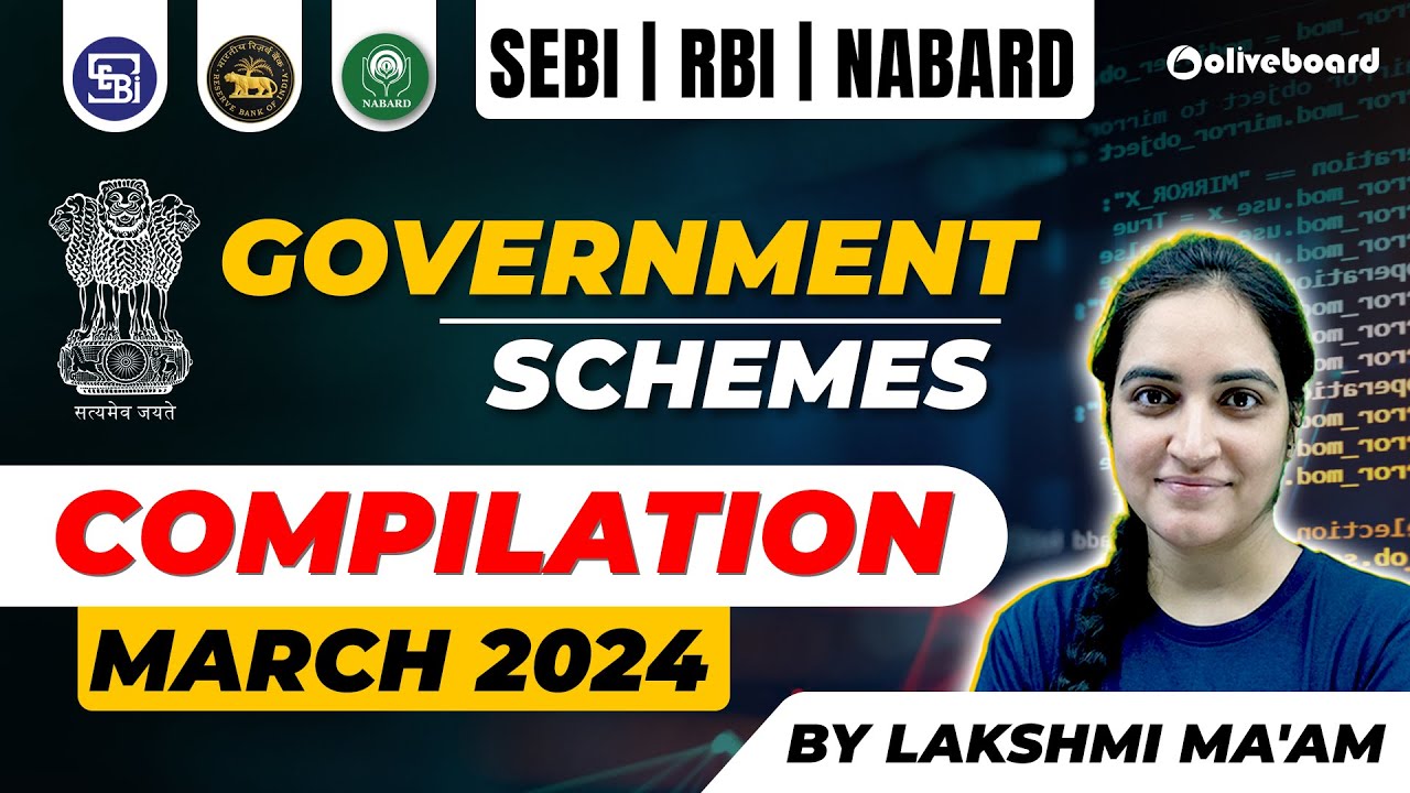 Government Schemes 2024 | Important Schemes Of Government For RBI ,SEBI ...