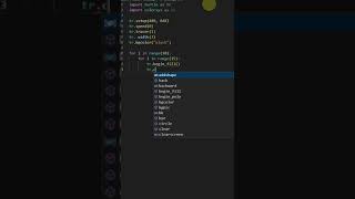 DRAW FLOWER USING PYTHON TURTLE | PYTHON TURTLE GRAPHICS #shorts