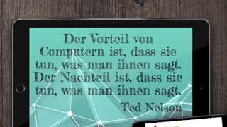 Der Vorteil von Computern ist, dass sie tun, was man ihnen sagt. Der Nachteil ist, dass sie tun, wa…