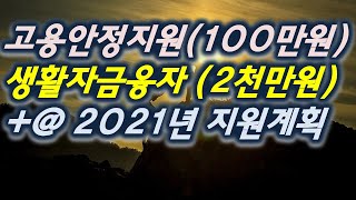 긴급고용안정재난지원금3차, 생활안정자금융자 (특고프리랜서유지, 생계,실업급여)