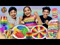 RAINBOW FOOD CHALLENGE🌈 #പണി അൽപ്പം കൂടിപ്പോയോ⁉️#Minshasworld