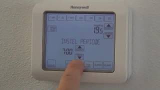 Klokprogramma instellen Chronotherm Touch (Modulation) | Honeywell Home