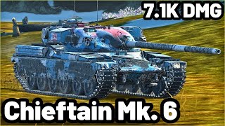 Chieftain Mk. 6 | 7.1K DAMAGE | 3 KILLS | WOT Blitz Pro Replays