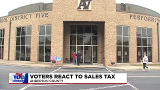 Voters react to sales tax in Anderson County