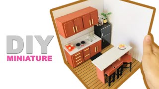 DIY Miniature Dollhouse Room #18 - Kitchen | Manilature
