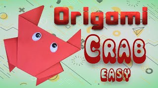 Easy Origami Crab- How to make Origami Crab (Easy Origami Crab)😊