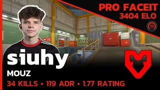 siuhy MOUZ SMASHES LVL 10s on NUKE🔥 (NUKE) FACEIT LVL 10 | CS2 POV | Aug 19, 2024