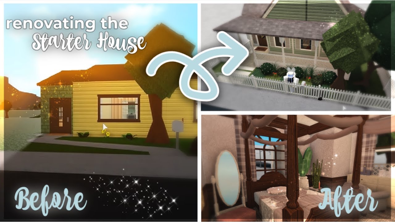 Bloxburg Starter Home Renovation || Roblox Bloxburg - YouTube