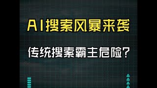 AI 搜索风暴来袭！四大阵营激战，传统搜索霸主地位岌岌可危？大模型应用 卢菁 北大博士后#人工智能 #AI TALIK