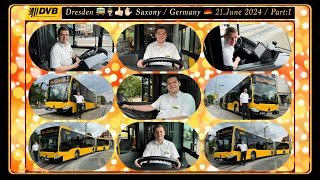 Dresdner Buslinie EV11 mit dem Busfahrer Markus / Teil:1u.2 /Long Video Version /Bus line EV11 /2024