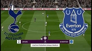 에버턴 vs 토트넘 | 잉글랜드 프리미어리그 2023/24 | Epl 라이브 스트림 | 라이브 축구 | Pes 21 Game