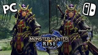 Monster Hunter Rise PC VS. SWITCH Graphics Comparison