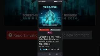 Screecher \u0026 Tharoza \u0026 Aalst feat Rosbeek - Annihilation Anthem (2024)