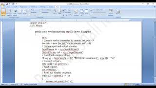 41 Java Networking TCPIP Client Socket