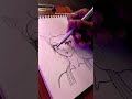 drawing daki from demon slayer. animedrawing daki demonslayer