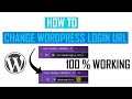 how to change wordpress login url - Full Guide