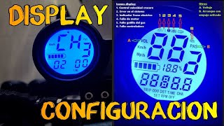 📟 Configuración DISPLAY azul 🛴 Patinete Eléctrico HALO KNIGHT 🛴