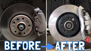 Saab 9-3 Aero Front Brake Upgrade!