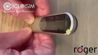 Phonak Roger On Microphone Setup - Cloisim Classroom Audio