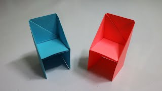How to make a small chair out of paper - small chair with paper