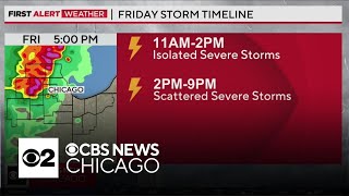 More storms coming to Chicago area Friday