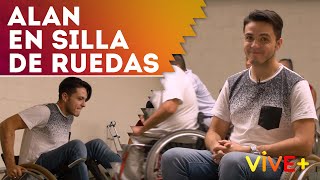 Alan pudo conocer sobre lo que es estar en silla de ruedas