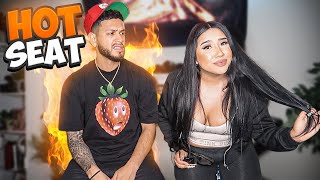 I PUT MY BOYFRIEND IN THE HOT SEAT! *SPICY QUESTIONS ONLY*