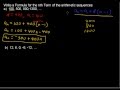 How to Write the nth Term of an Arithmetic Sequence - College Algebra Tips