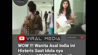 Lihat!! Wanita India Fans AGNESMO ini Histeris Saat Diberi Surprise Oleh Sang Idola