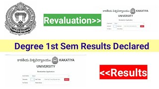 Kakatiya University Degree Results 1 sem | Check now