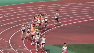 ㉖【3年男子1500ｍ決勝 4組】福岡県中学校陸上選手権大会 2015