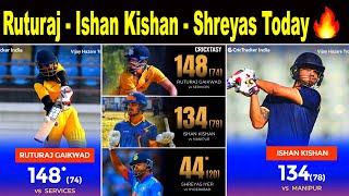 Ruturaj Gaikwad - Ishan Kishan - Shreyas Iyer Today in Vijay Hazare 🔥 | Captains Day in Vijay Hazare