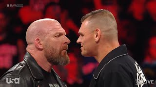 Triple H confronts Gunther - WWE RAW 1/23/2023