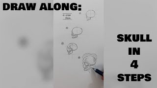 Drawing a Skull in 4 Steps!