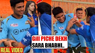 Sara Tendulkar Not Happy & Arjun Laughing When Ishan Kishan Slapped Shubhman Gill Before GT vs MI ||