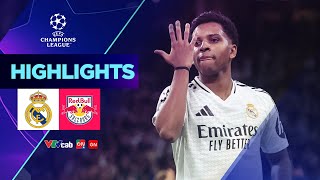 REAL MADRID vs SALZBURG | Màn phối hợp mãn nhãn của dàn sao Rodrygo, Vinicius và Bellingham