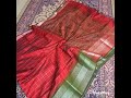 dolphin handloom kolkata pure tussar kosa silk sarees contrast bp.any ❓ whatsapp call 8583830616.