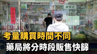 考量購買時間不同　藥局將分時段販售快篩－民視新聞