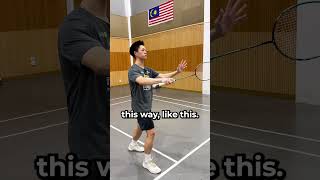 How To Flick Serve!  #badminton #shorts