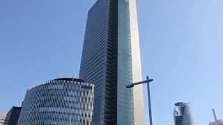 Skyscraper in square of NAGOYA-station in Japan  名古屋駅前広場の超高層ビル群