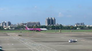 樂桃航空A321-251NX(A21N)編號JA901P客機滑行至KHH高雄國際機場27跑道頭