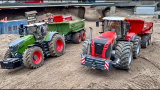 TRACTORS, RC TRUCKS, SPECTACULAR HEAVY EXCAVATOR TRANSPORT ACTION!!