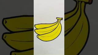 Go Bananas with Color🍌Satisfying Colouring #135 #shorts #coloring #fruit #ytshorts #viralvideo #fyp