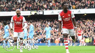 Bukayo Saka gets Arsenal off to roaring start v. Manchester City | Premier League | NBC Sports
