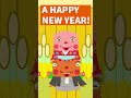 明けましておめでとうございます！a happy new year アニメ キャラクター 正月 新年の挨拶 animation kawaii happy new year