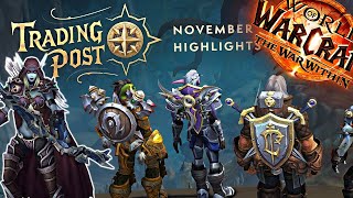 Trading Post Rewards For November 2024 - An Early Look \u0026 Preview - The War Within Patch 11.0.5