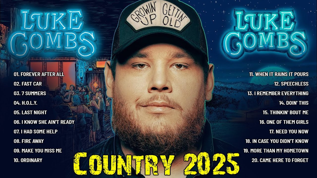 Country Songs 2025 Luke Combs Morgan Wallen Chris Stapleton Kane