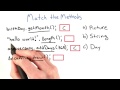 Match the Methods - Intro to Java Programming
