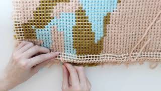 Crochet Tips | How to finish your Latch Hook projects | We Are Knitters