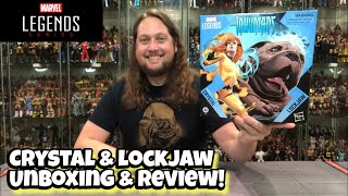 Crystal \u0026 Lockjaw Inhumans Marvel Legends Unboxing \u0026 Review!